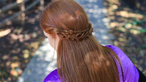 anna hair down|anna's frozen double braid back.